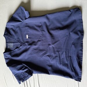 Navy Figs Scrub Top